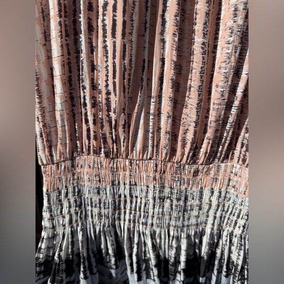 Ramy Brook Paris Sleeveless Wrap Dress in Blush Combo in Gray & Pink - Picture 12 of 14